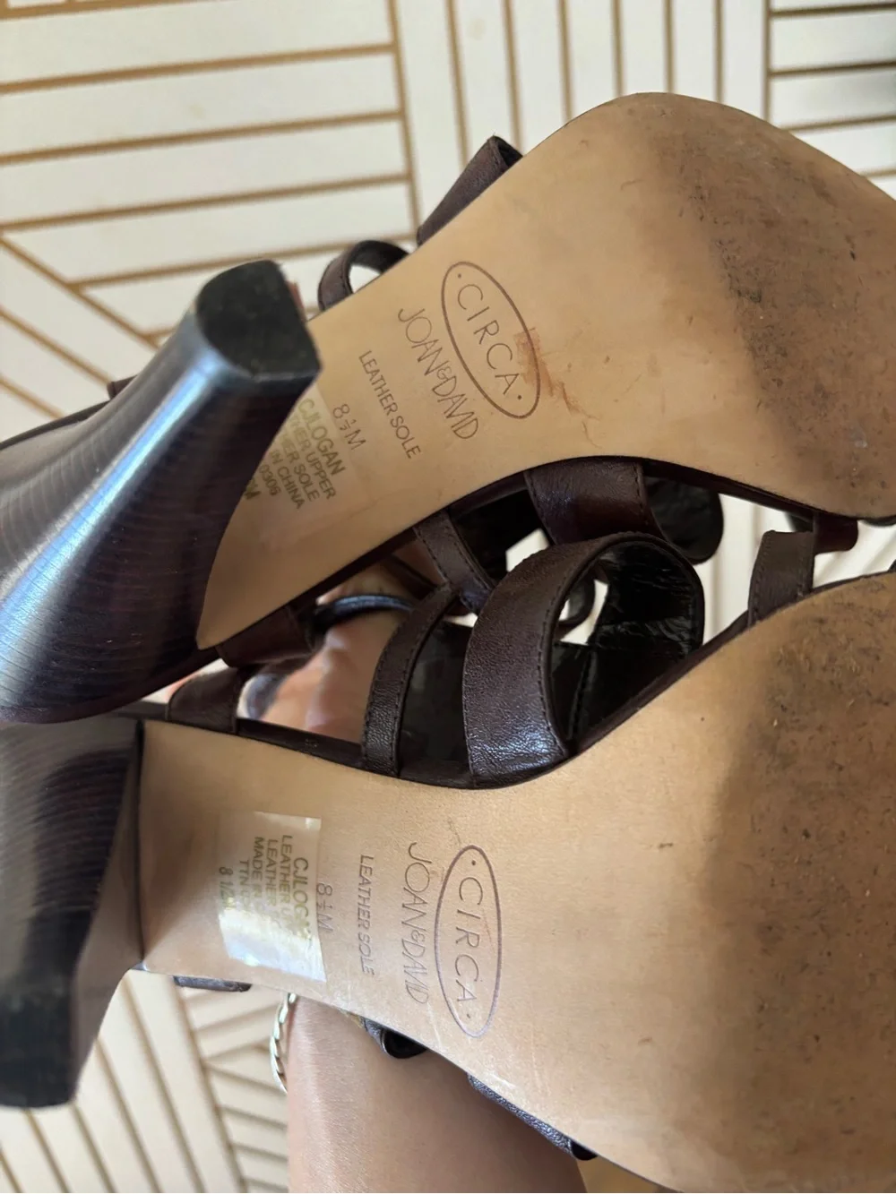 Circus by Sam Edelman Dark Brown Strappy Buckle Sandals
